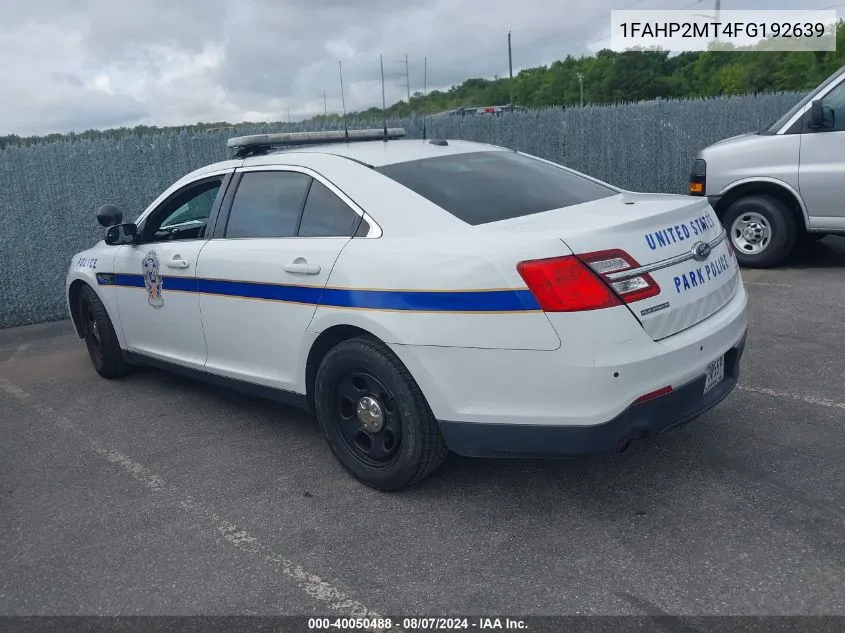 1FAHP2MT4FG192639 2015 Ford Taurus Police Interceptor