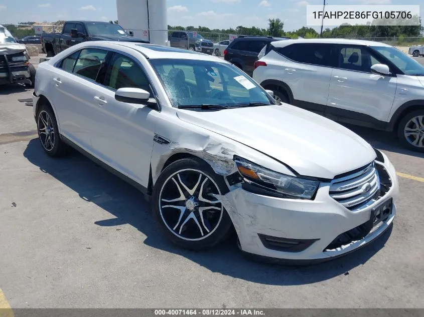 2015 Ford Taurus Sel VIN: 1FAHP2E86FG105706 Lot: 40071464