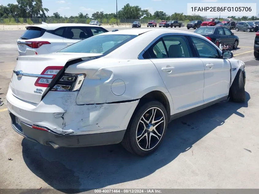 2015 Ford Taurus Sel VIN: 1FAHP2E86FG105706 Lot: 40071464