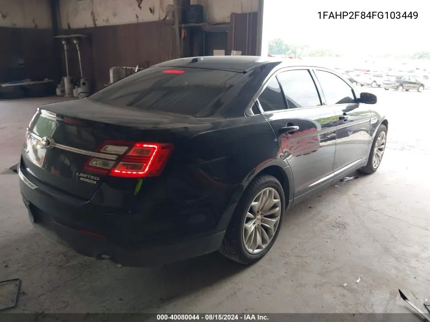 1FAHP2F84FG103449 2015 Ford Taurus Limited