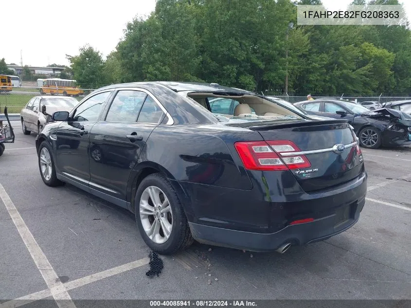 2015 Ford Taurus Sel VIN: 1FAHP2E82FG208363 Lot: 40085941