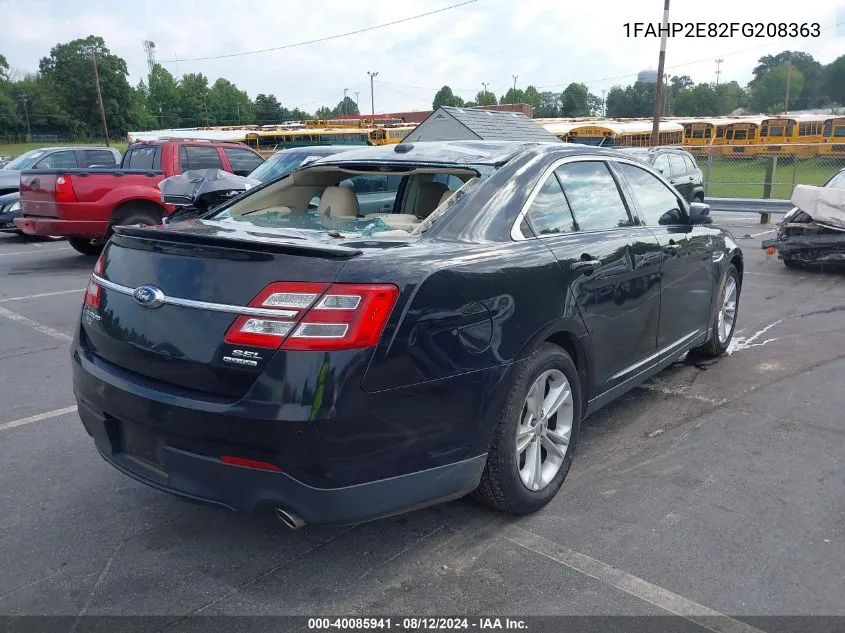 2015 Ford Taurus Sel VIN: 1FAHP2E82FG208363 Lot: 40085941