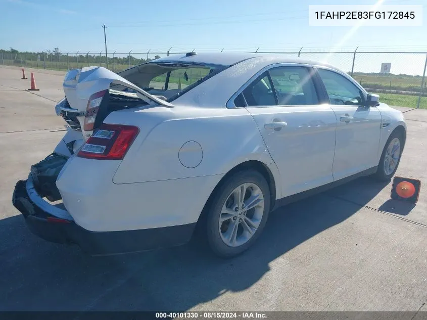 2015 Ford Taurus Sel VIN: 1FAHP2E83FG172845 Lot: 40101330