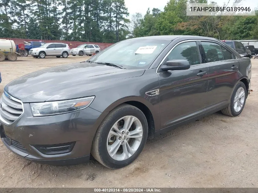 2015 Ford Taurus Sel VIN: 1FAHP2E86FG189946 Lot: 40120314