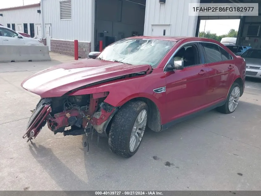 2015 Ford Taurus Limited VIN: 1FAHP2F86FG182977 Lot: 40139727