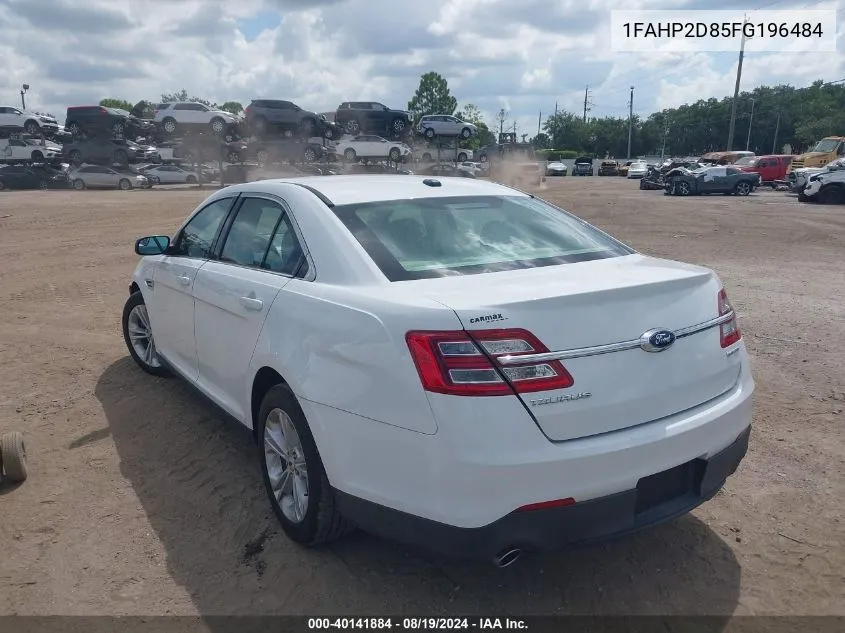 2015 Ford Taurus Se VIN: 1FAHP2D85FG196484 Lot: 40141884