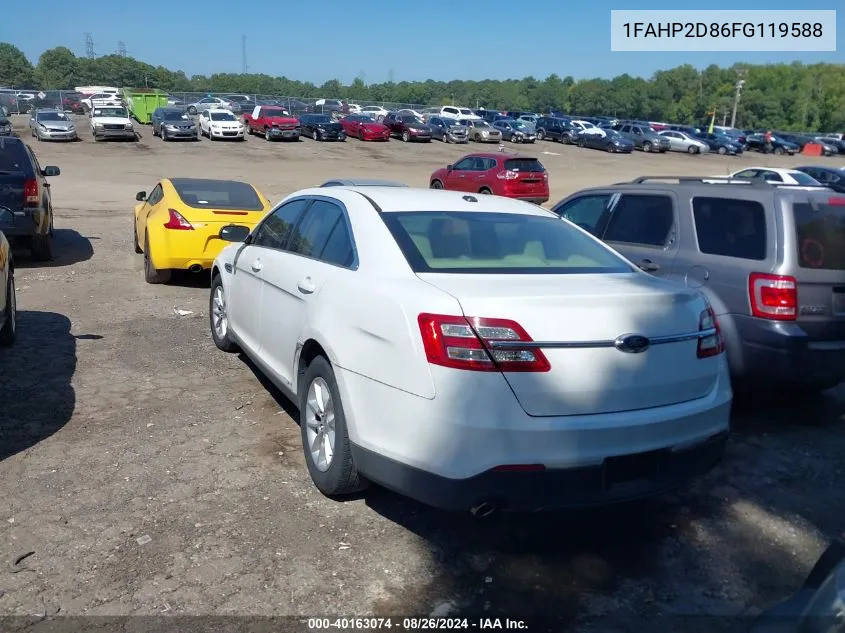 1FAHP2D86FG119588 2015 Ford Taurus Se