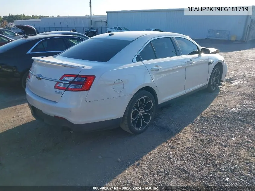 1FAHP2KT9FG181719 2015 Ford Taurus Sho