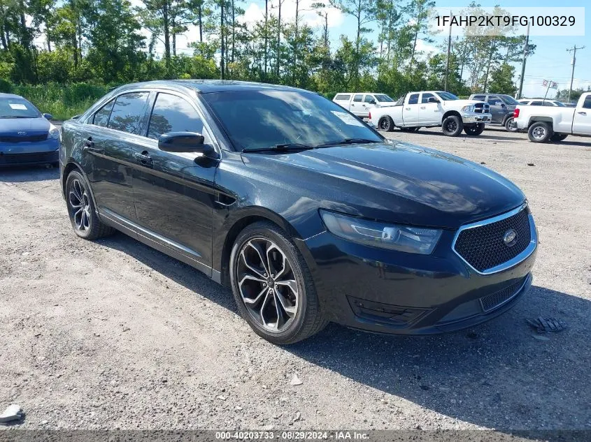 2015 Ford Taurus Sho VIN: 1FAHP2KT9FG100329 Lot: 40203733