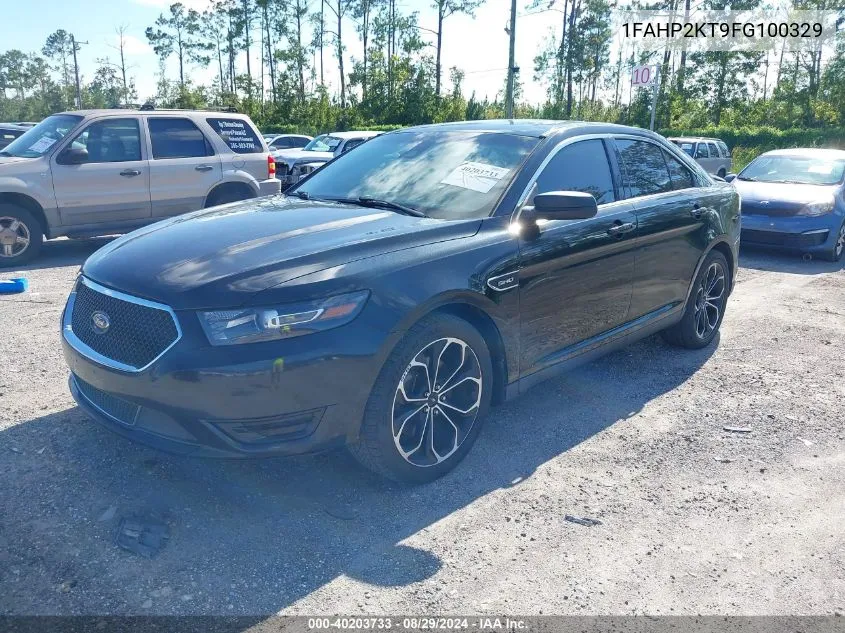 2015 Ford Taurus Sho VIN: 1FAHP2KT9FG100329 Lot: 40203733