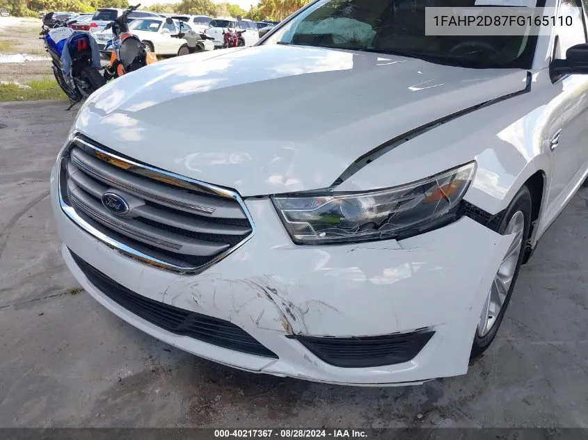 2015 Ford Taurus Se VIN: 1FAHP2D87FG165110 Lot: 40217367