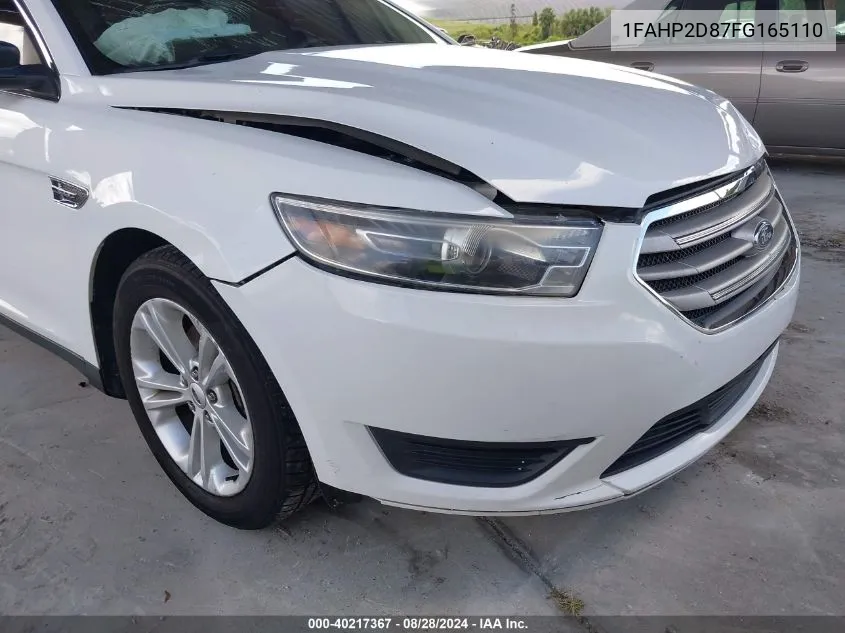 2015 Ford Taurus Se VIN: 1FAHP2D87FG165110 Lot: 40217367