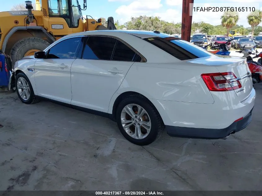 1FAHP2D87FG165110 2015 Ford Taurus Se