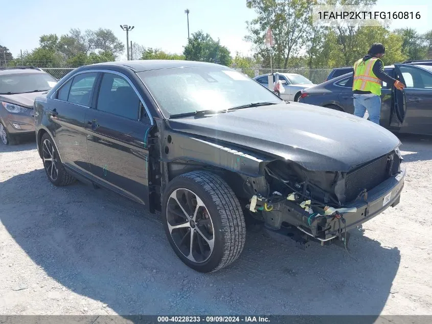 2015 Ford Taurus Sho VIN: 1FAHP2KT1FG160816 Lot: 40228233