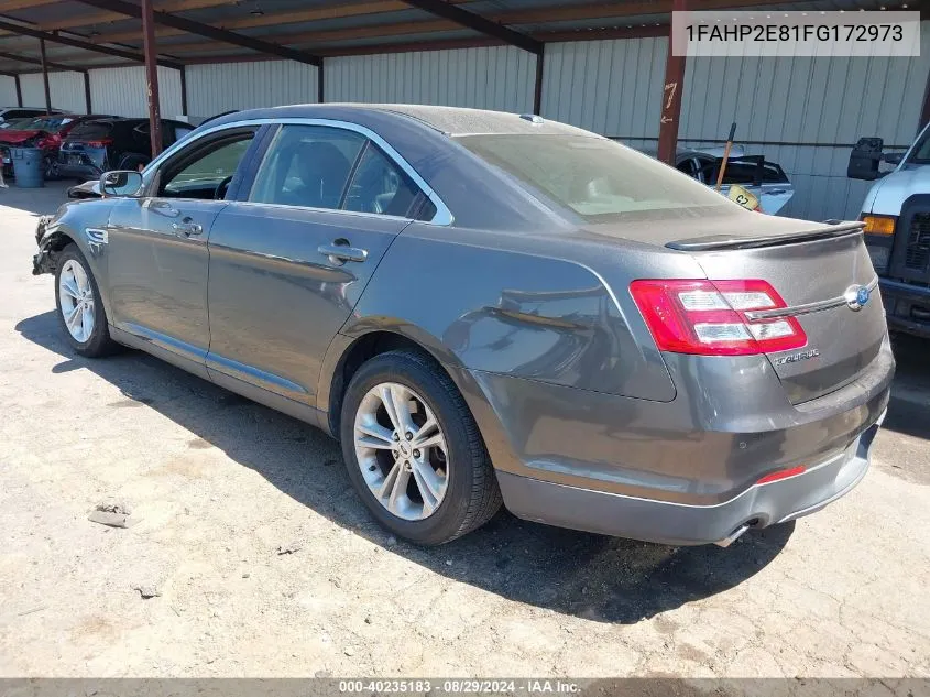 2015 Ford Taurus Sel VIN: 1FAHP2E81FG172973 Lot: 40235183