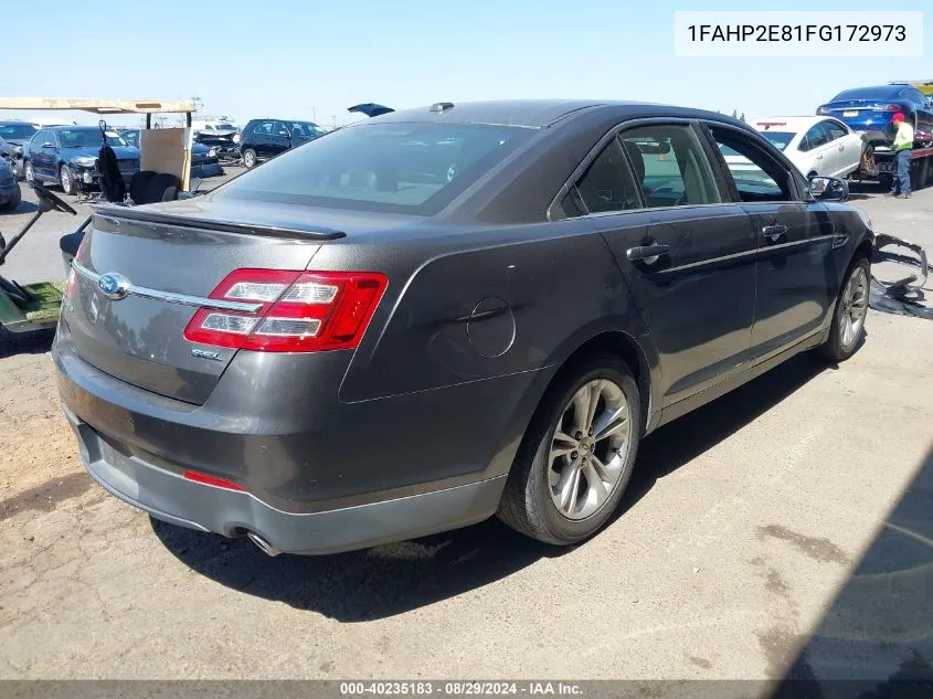 2015 Ford Taurus Sel VIN: 1FAHP2E81FG172973 Lot: 40235183