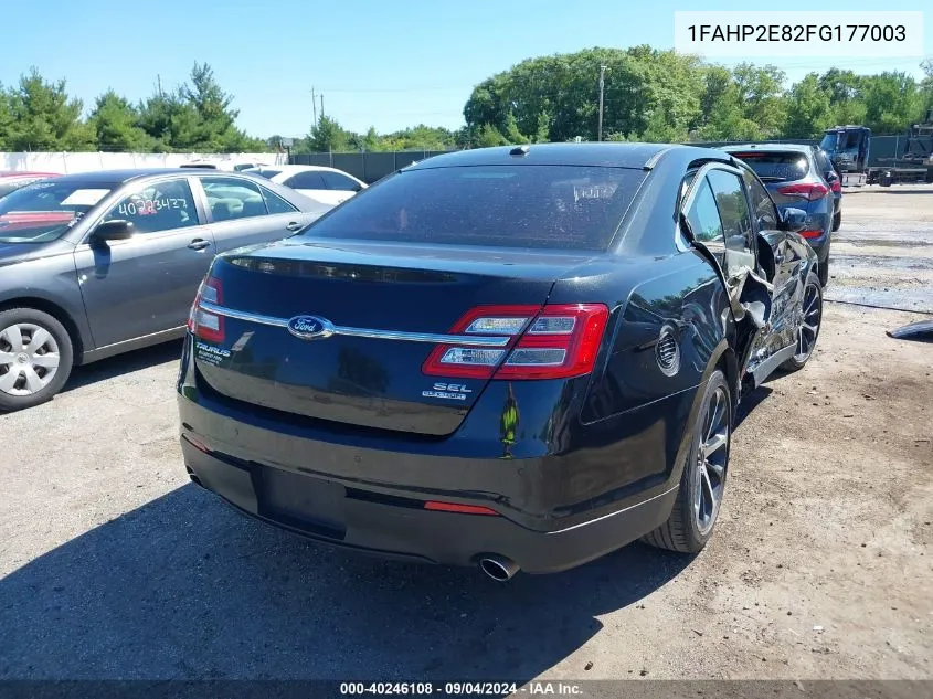 2015 Ford Taurus Sel VIN: 1FAHP2E82FG177003 Lot: 40246108