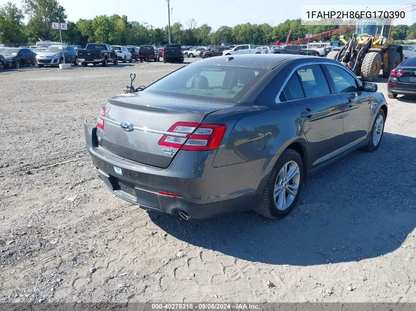 2015 Ford Taurus Sel VIN: 1FAHP2H86FG170390 Lot: 40278318