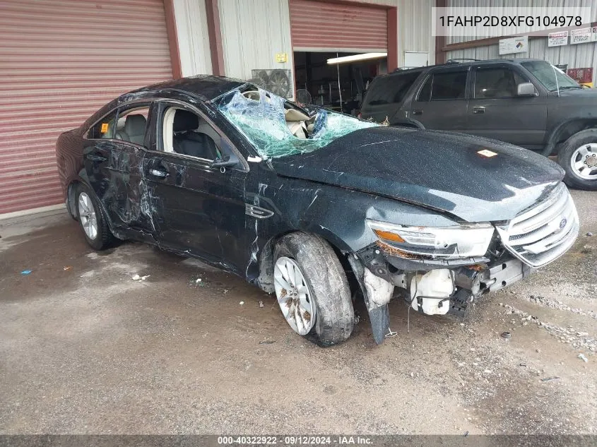 2015 Ford Taurus Se VIN: 1FAHP2D8XFG104978 Lot: 40322922