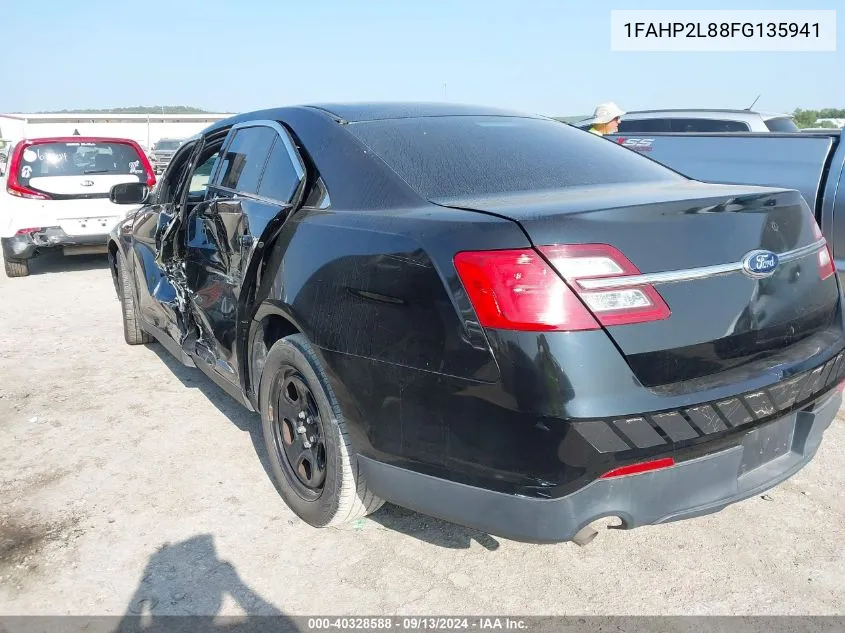 2015 Ford Taurus Police Interceptor VIN: 1FAHP2L88FG135941 Lot: 40328588