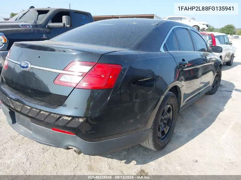 2015 Ford Taurus Police Interceptor VIN: 1FAHP2L88FG135941 Lot: 40328588