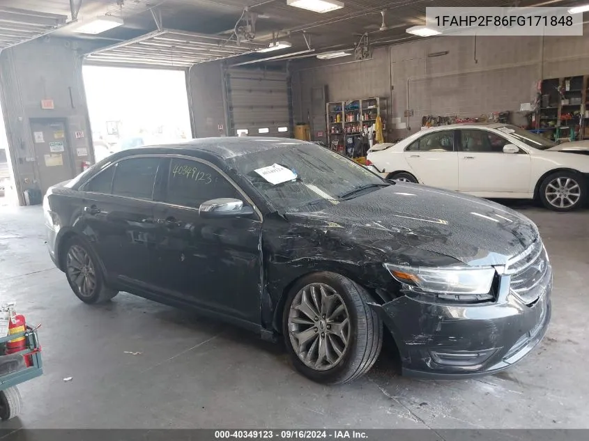 1FAHP2F86FG171848 2015 Ford Taurus Limited