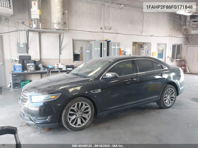 2015 Ford Taurus Limited VIN: 1FAHP2F86FG171848 Lot: 40349123