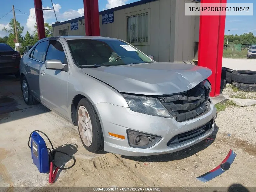 2015 Ford Taurus Se VIN: 1FAHP2D83FG110542 Lot: 40353871