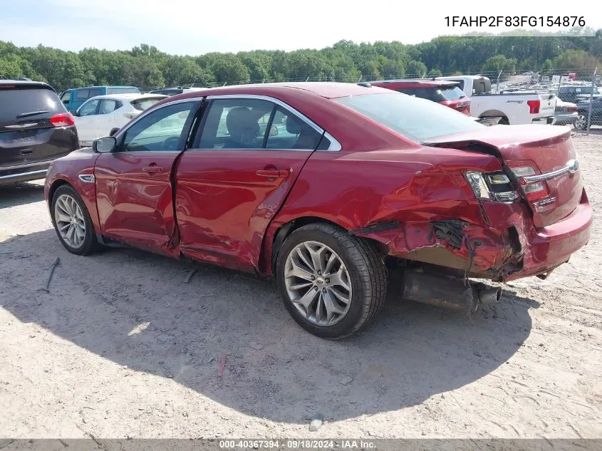 1FAHP2F83FG154876 2015 Ford Taurus Limited