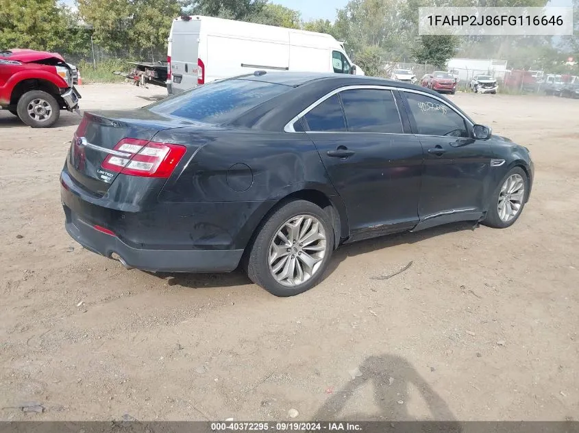 1FAHP2J86FG116646 2015 Ford Taurus Limited