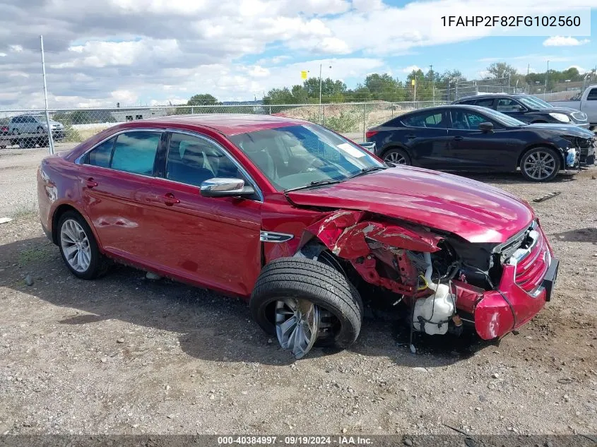 2015 Ford Taurus Limited VIN: 1FAHP2F82FG102560 Lot: 40384997