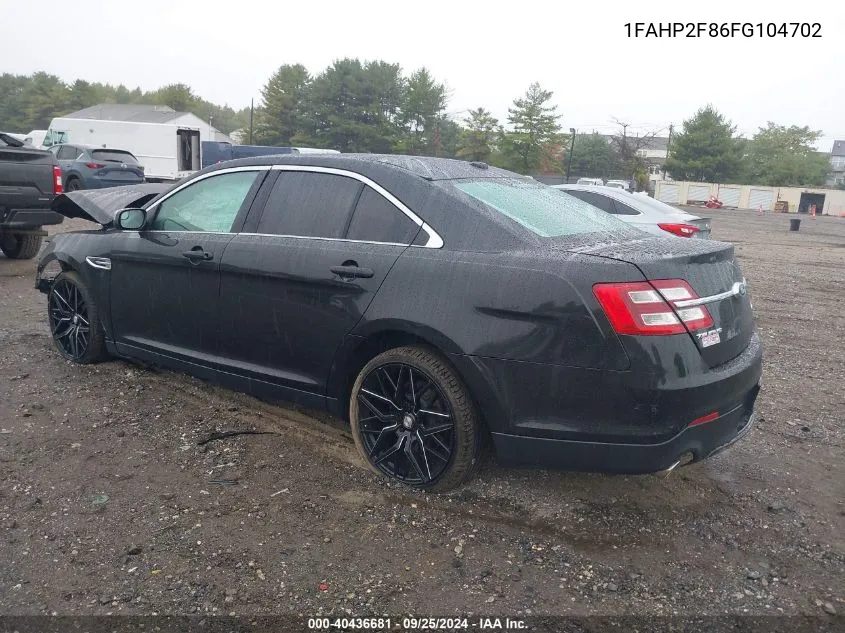 1FAHP2F86FG104702 2015 Ford Taurus Limited