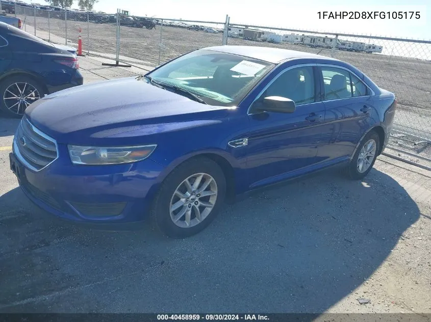 1FAHP2D8XFG105175 2015 Ford Taurus Se