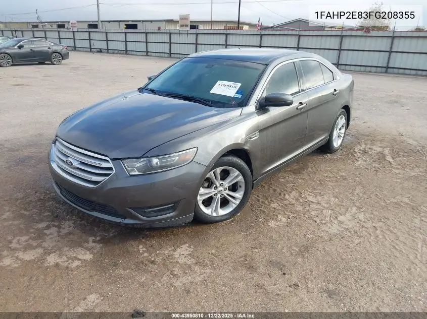 1FAHP2E83FG208355 2015 Ford Taurus Sel