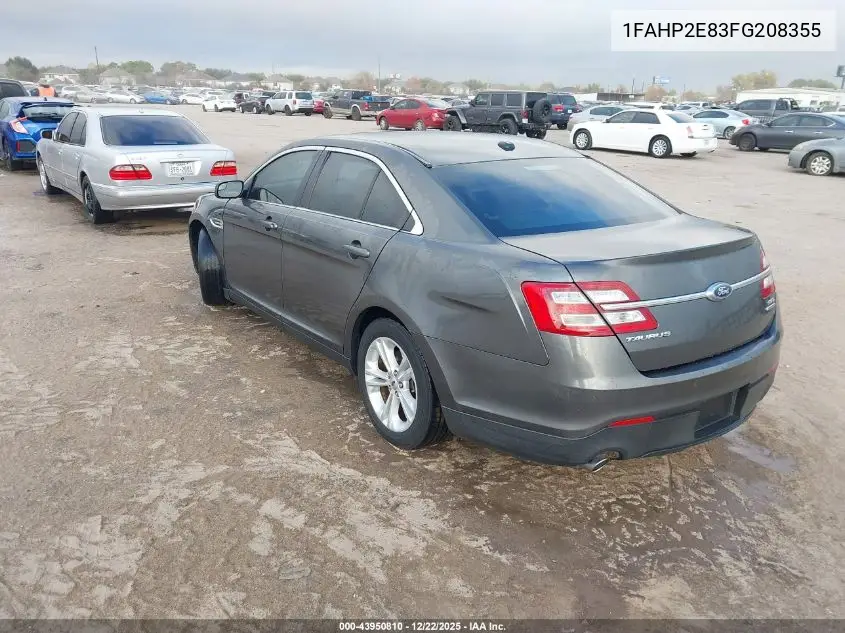 1FAHP2E83FG208355 2015 Ford Taurus Sel