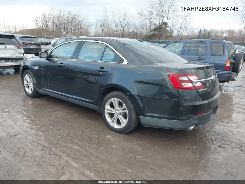 1FAHP2E8XFG184748 2015 Ford Taurus Sel