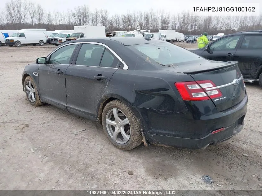 1FAHP2J81GG100162 2016 Ford Taurus Limited