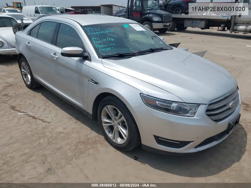 2016 Ford Taurus Sel VIN: 1FAHP2E8XGG1020 Lot: 39360812