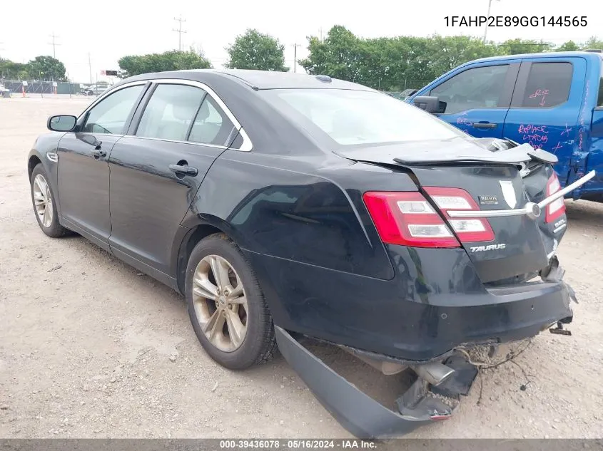 2016 Ford Taurus Sel VIN: 1FAHP2E89GG144565 Lot: 39436078