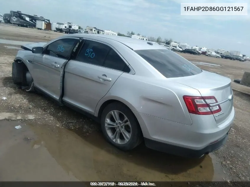 1FAHP2D86GG121567 2016 Ford Taurus Se