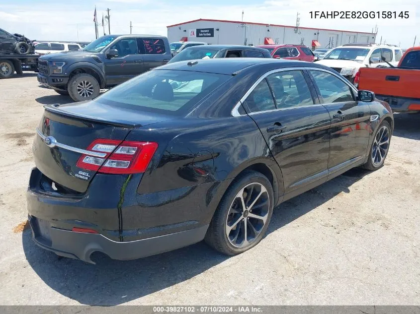 1FAHP2E82GG158145 2016 Ford Taurus Sel