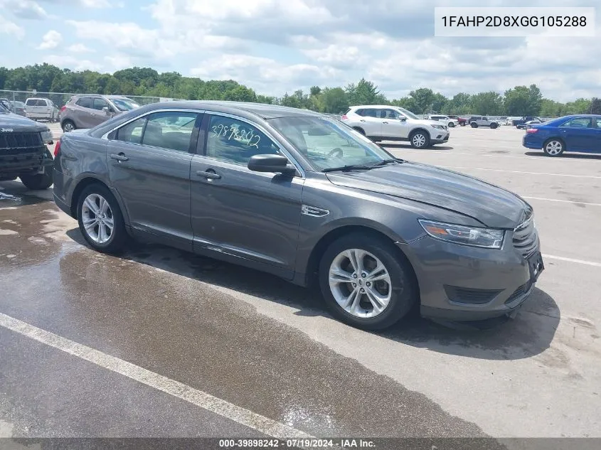 1FAHP2D8XGG105288 2016 Ford Taurus Se