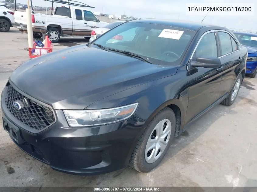 1FAHP2MK9GG116200 2016 Ford Taurus Police Interceptor