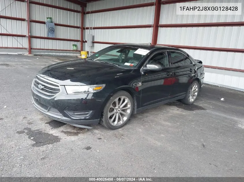 1FAHP2J8XGG128428 2016 Ford Taurus Limited