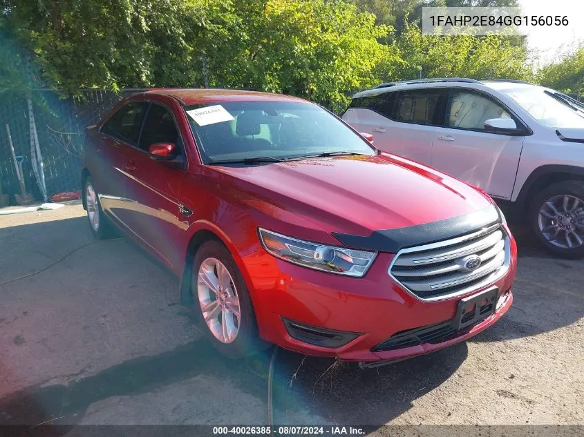 2016 Ford Taurus Sel VIN: 1FAHP2E84GG156056 Lot: 40026385