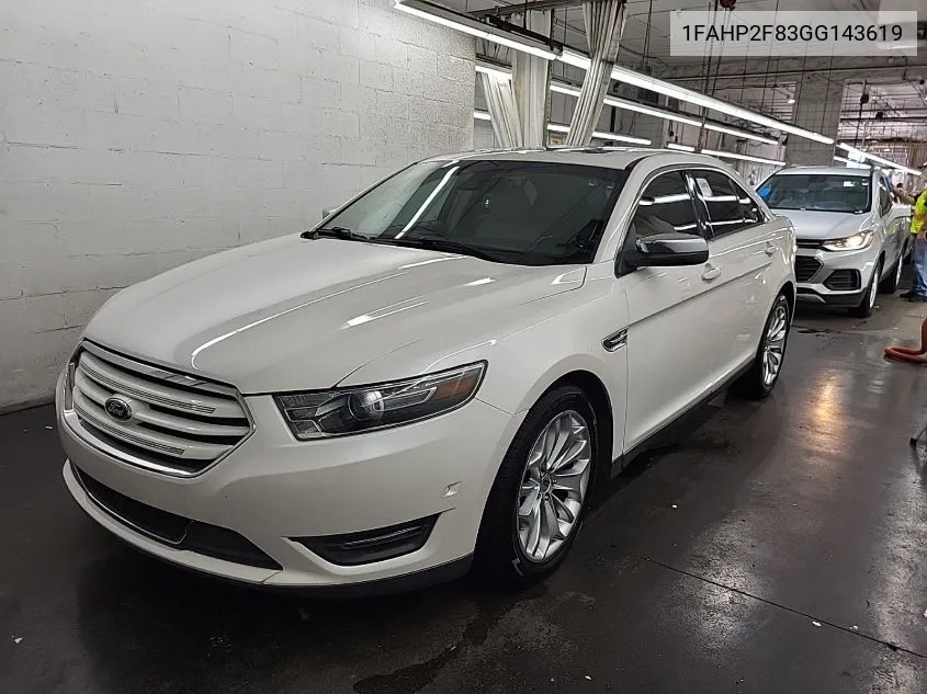 2016 Ford Taurus Limited VIN: 1FAHP2F83GG143619 Lot: 40105261