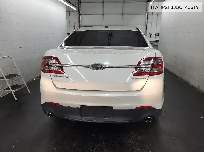 1FAHP2F83GG143619 2016 Ford Taurus Limited