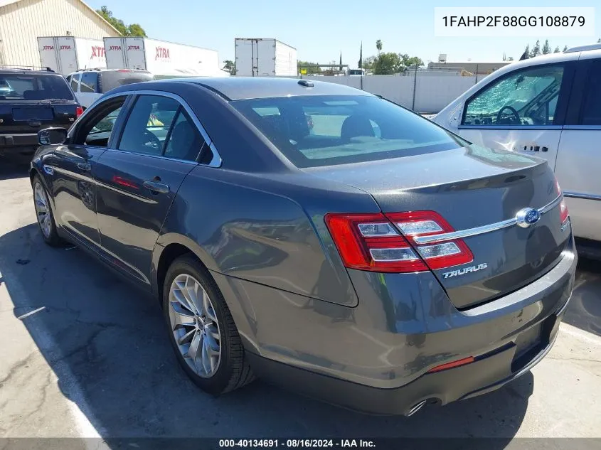 2016 Ford Taurus Limited VIN: 1FAHP2F88GG108879 Lot: 40134691