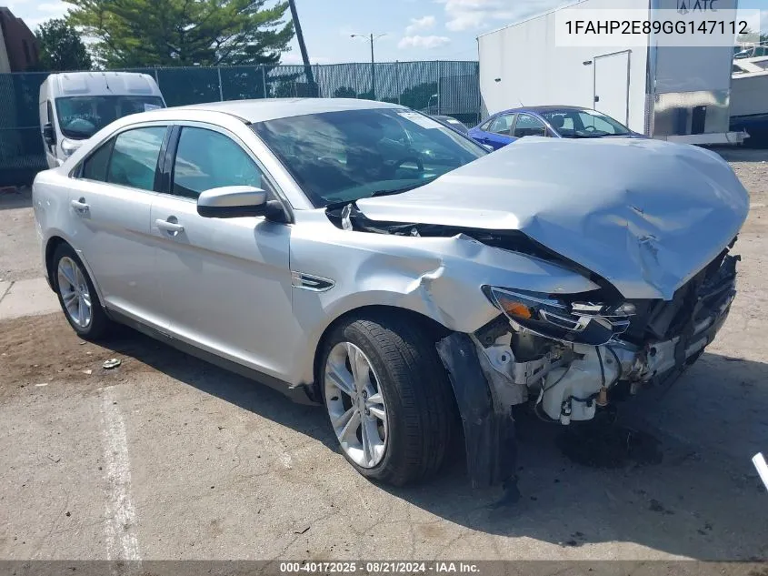 2016 Ford Taurus Sel VIN: 1FAHP2E89GG147112 Lot: 40172025