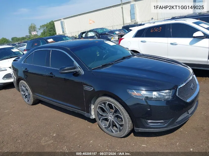 1FAHP2KT1GG149025 2016 Ford Taurus Sho